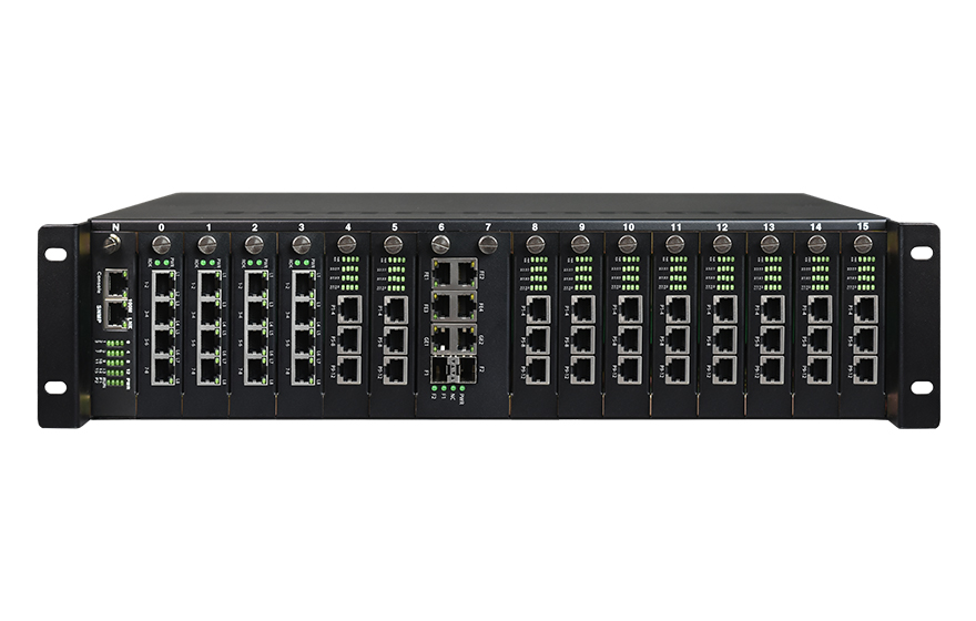 飛暢科技-多業(yè)務帶 物理隔離以太網（2U機框，19英寸， 1+1光備份）光端機